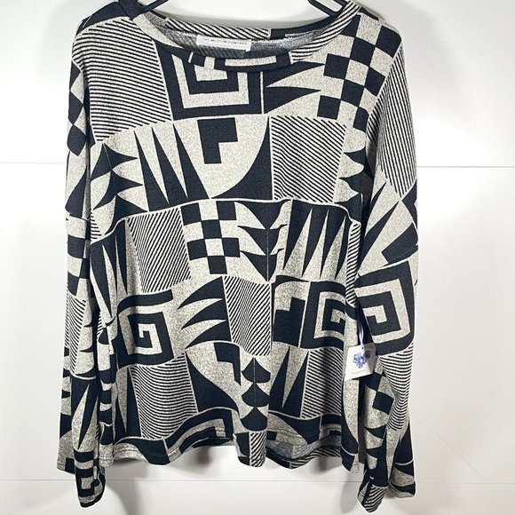 NWT Artsy Aztec Round Neck Knit Pullover - Picture 1 of 6